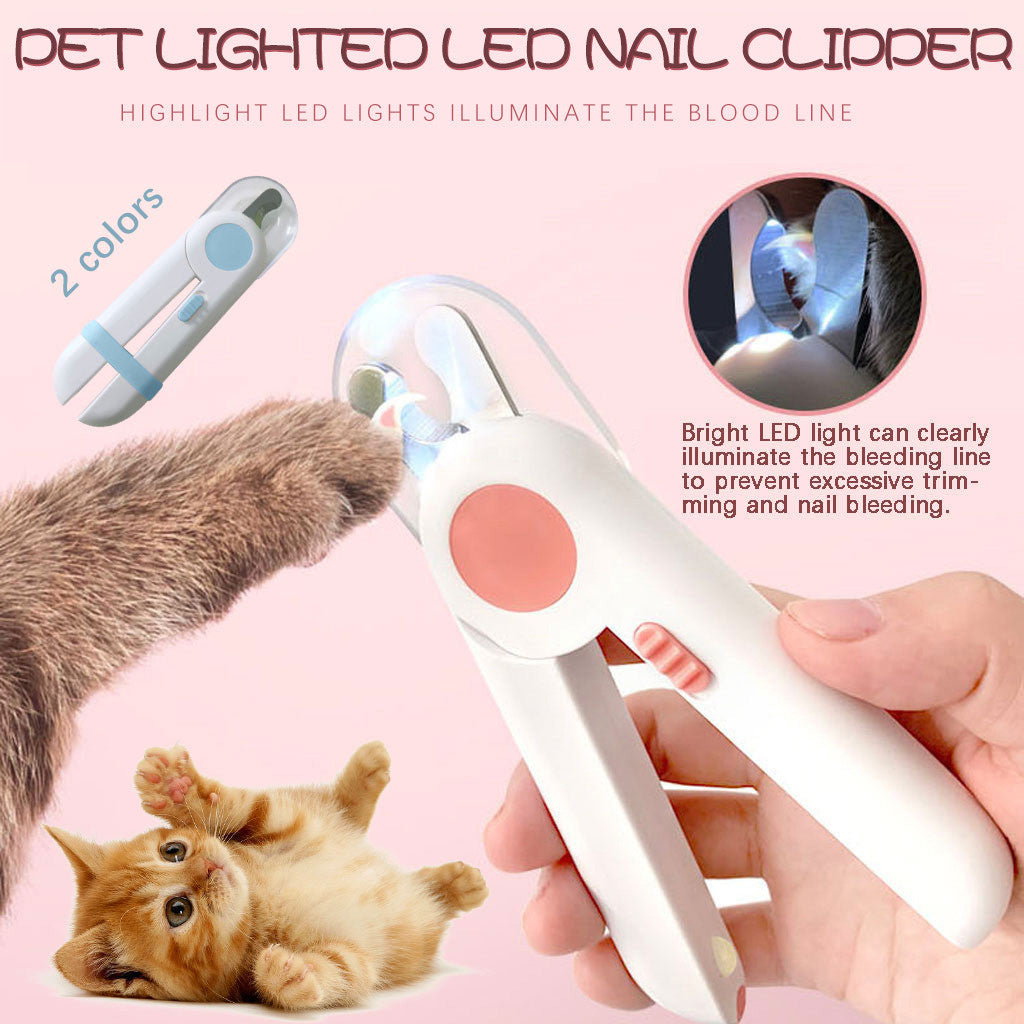 LED Light-Emitting Pet Nail Clippers - Cutezy