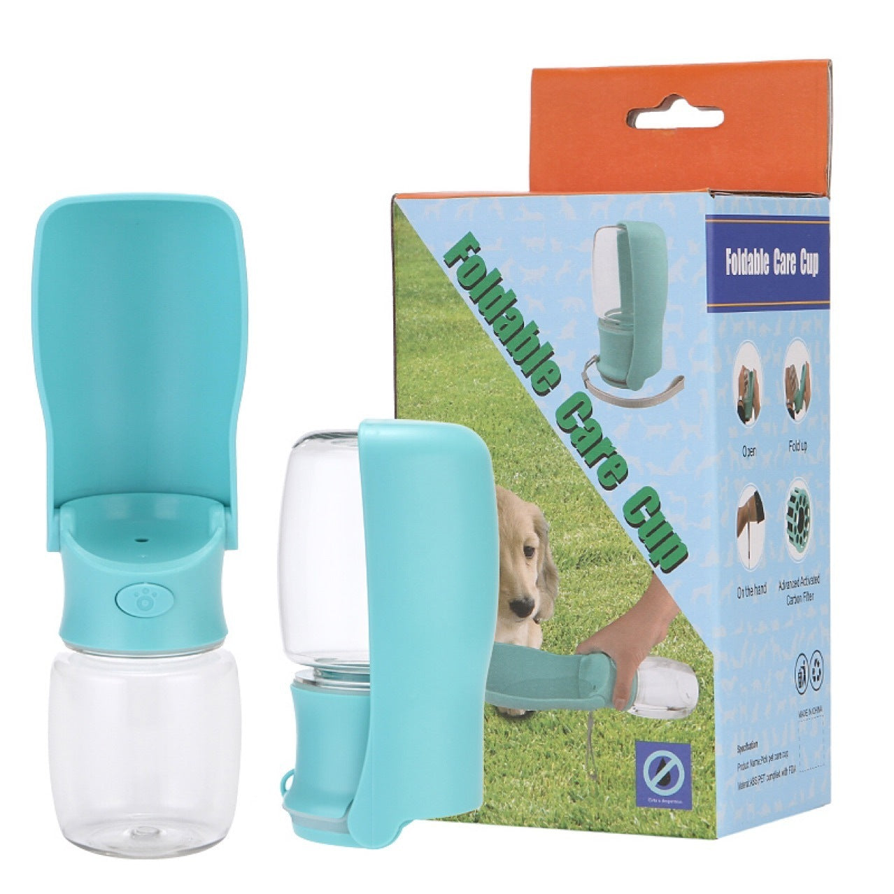 Dog Portable Water Bottle & Dispenser  Foldable Water Bottle - Cutezy